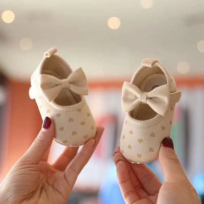 Ava Angel Baby Girls Heart Shoes