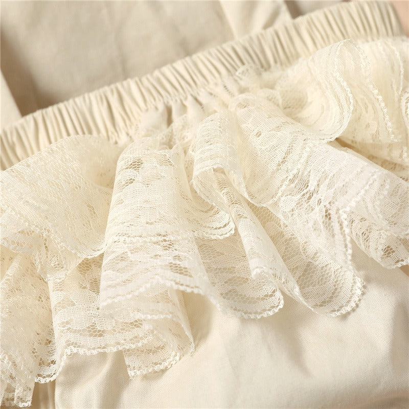 Graceful Lace Baby Girls Party Romper