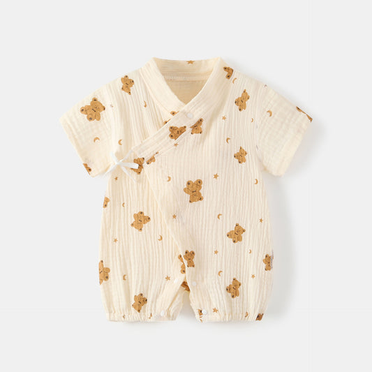 Side Patterned Muslin Baby Onesie Romper for boys and girls – Ju Ju Jam

