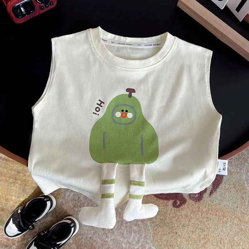 3D printed sleeveless top and shorts set for baby boys – Ju Ju Jam fashion

