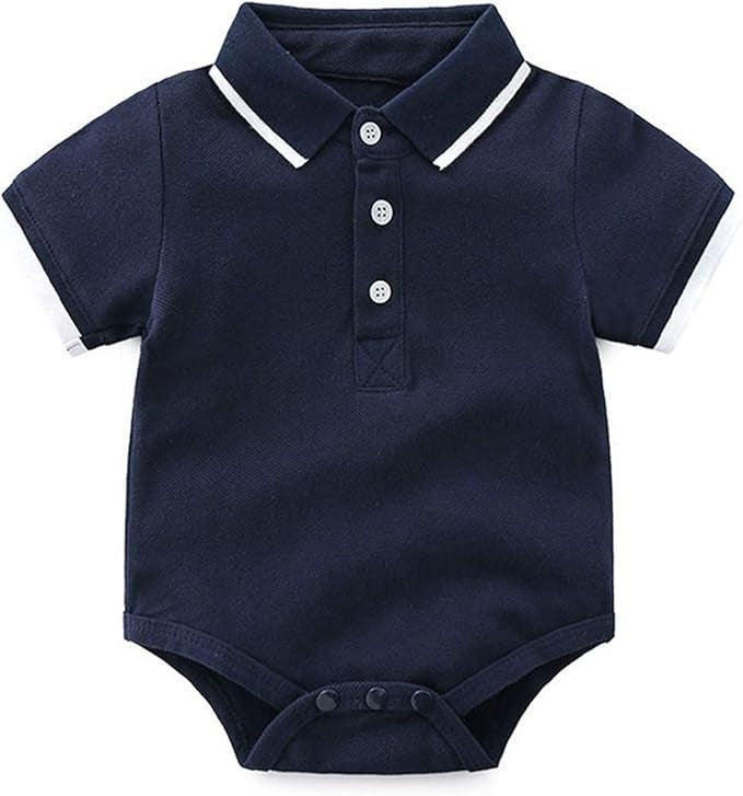 Ju Ju Jam polo romper and shorts set for baby boys – classic and comfy look

