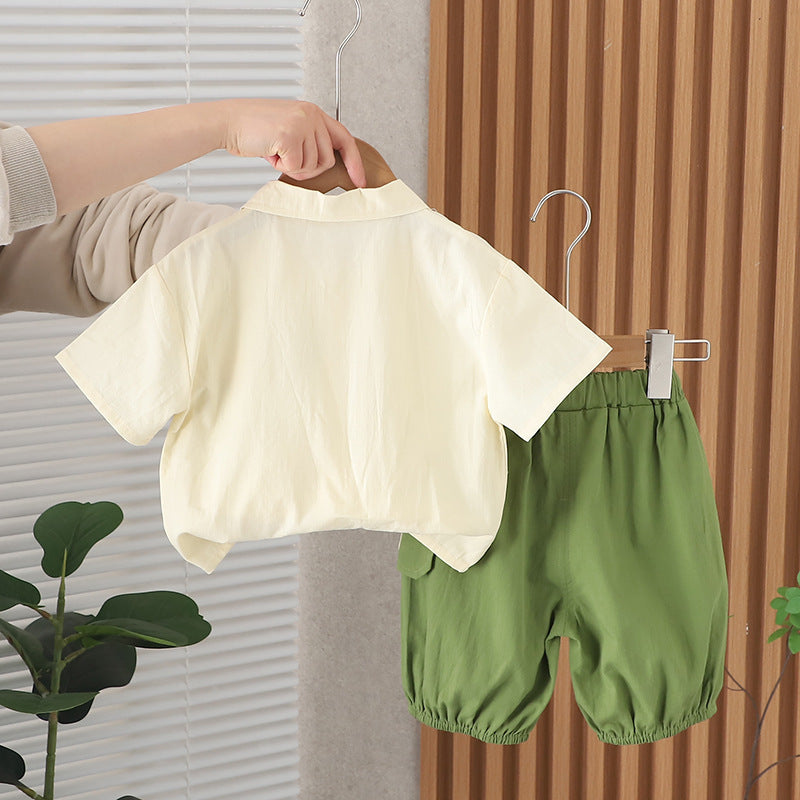 Smart Pocket Baby Boys Shirt and Bottom Combo – Ju Ju Jam Trendy Wear



