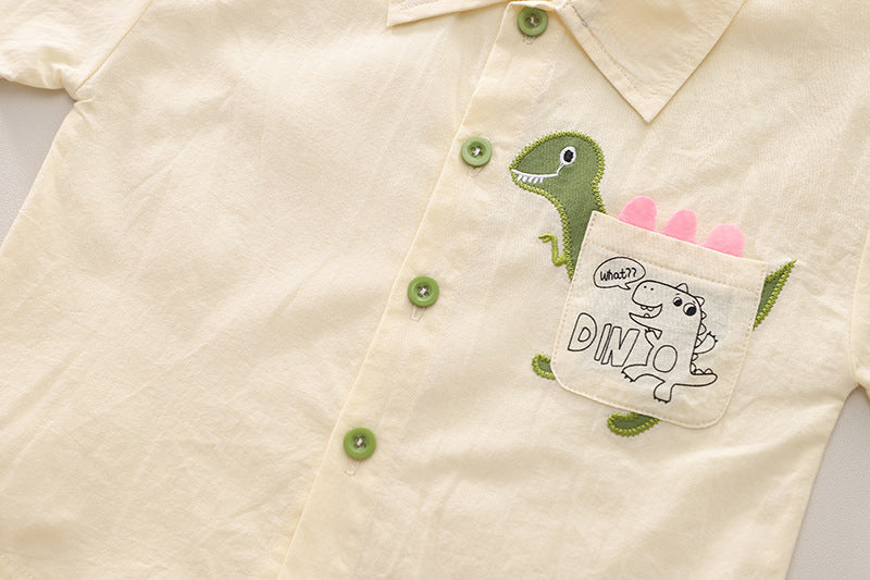 Ju Ju Jam Boys Pocket Shirt with Matching Bottoms – Smart Casual Outfit

