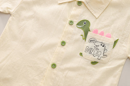 Ju Ju Jam Boys Pocket Shirt with Matching Bottoms – Smart Casual Outfit

