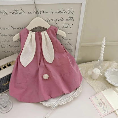 Adorable girls bunny ears dress – Ju Ju Jam glittery dress for special occasions

