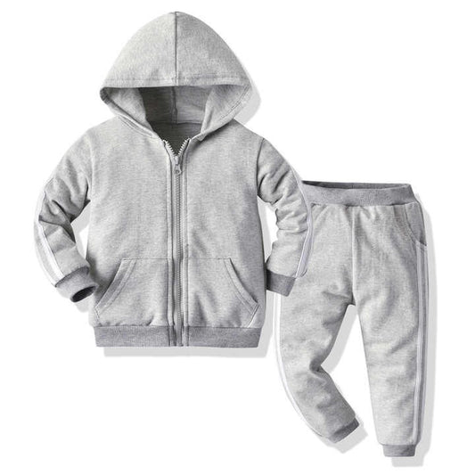 Sporty hooded tracksuit set for baby boys and girls – Ju Ju Jam

