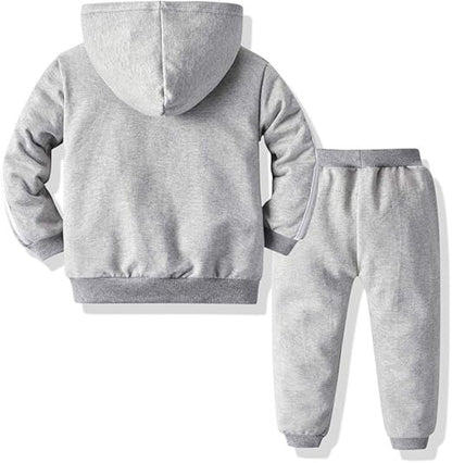 Two-piece sporty tracksuit for baby boys and girls with hoodie – Ju Ju Jam


