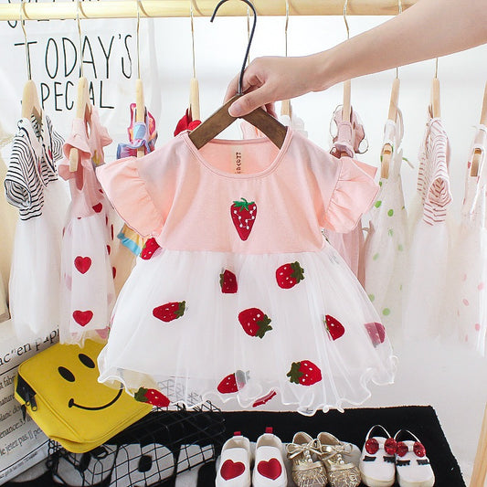 Sugar Mesh Sparkle Dress for baby girls by Ju Ju Jam