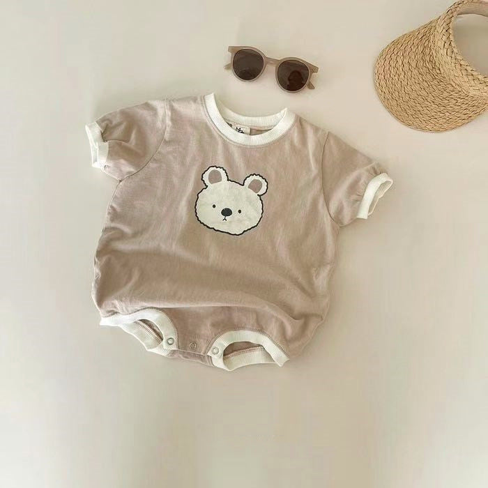 Adorable Teddy Bear Printed Romper by Ju Ju Jam