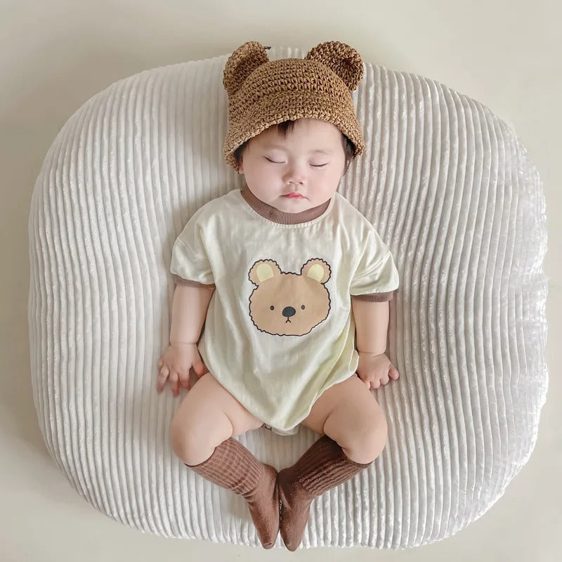 Charming Teddy Bear Printed Romper - Ju Ju Jam