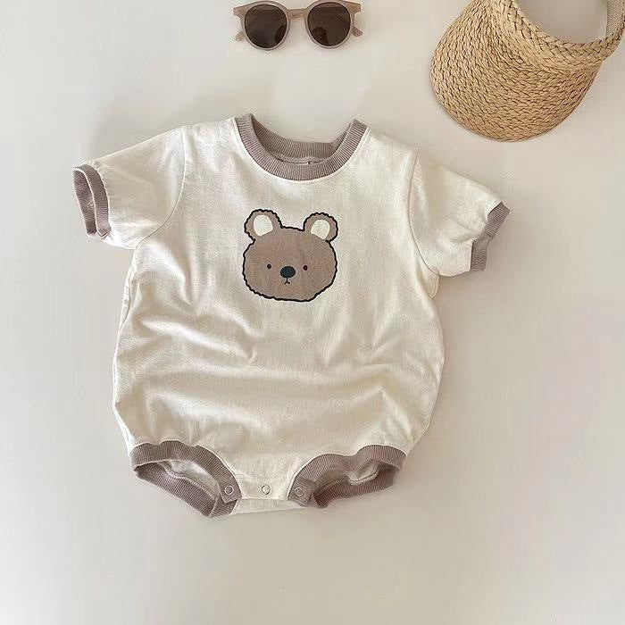 Ju Ju Jam Infant Romper: Playful Teddy Bear Design