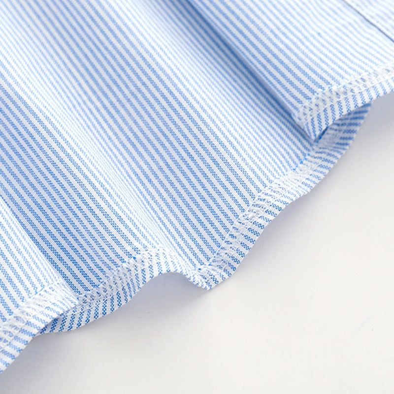 Smart baby boy outfit with suspenders and printed Tiny Boss tee – Ju Ju Jam

