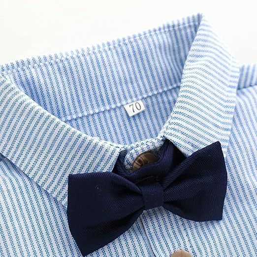 Stylish suspender outfit for baby boys with Tiny Boss print – Ju Ju Jam

