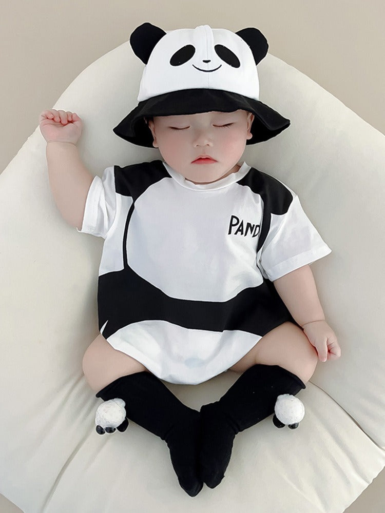 Ju Ju Jam baby romper featuring cute panda design

