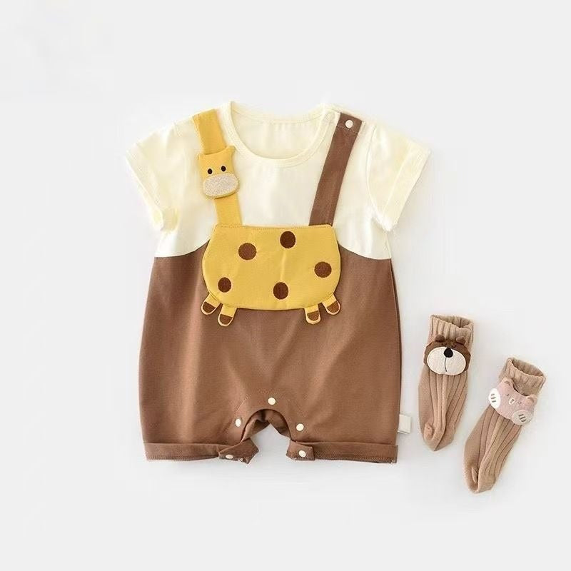Ju Ju Jam Tiny Sunny Safari Jumpsuit featuring playful animals and sunny tones

