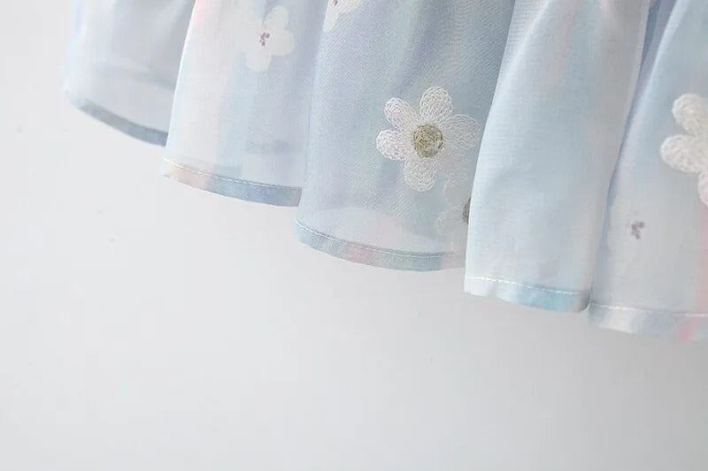 Floral and frilly summer dress for baby girls – Ju Ju Jam collection

