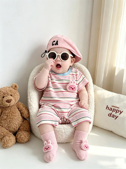 Neil Sweet Smiles Baby Girls Boys Pastel Romper