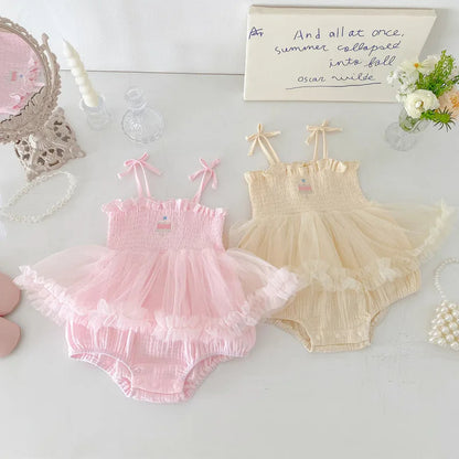 Eloise Cotton Candy Baby Girls Romper Dress