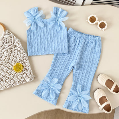 Myra Sky Blossom Baby Girls Two Piece Set