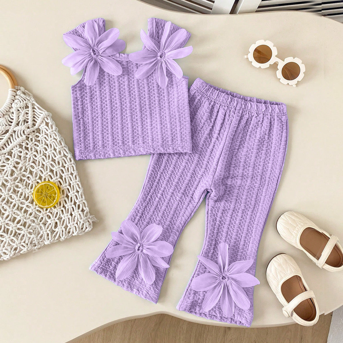 Myra Sky Blossom Baby Girls Two Piece Set