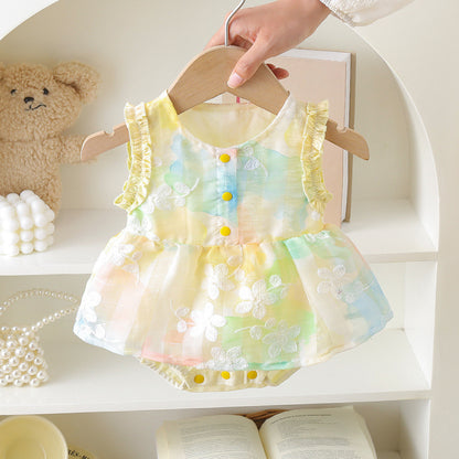 Avya Pastel Petals Baby Girls Romper Dress