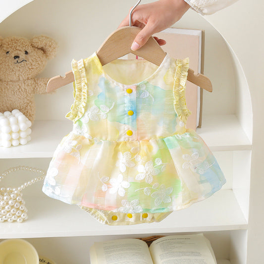 Avya Pastel Petals Baby Girls Romper Dress