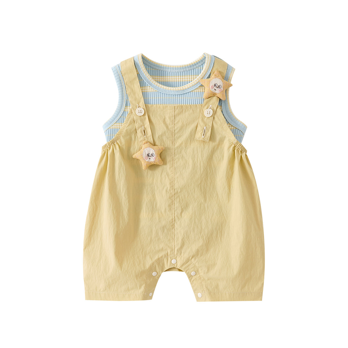 Star Striped Baby Boys Girls Unisex Romper Set