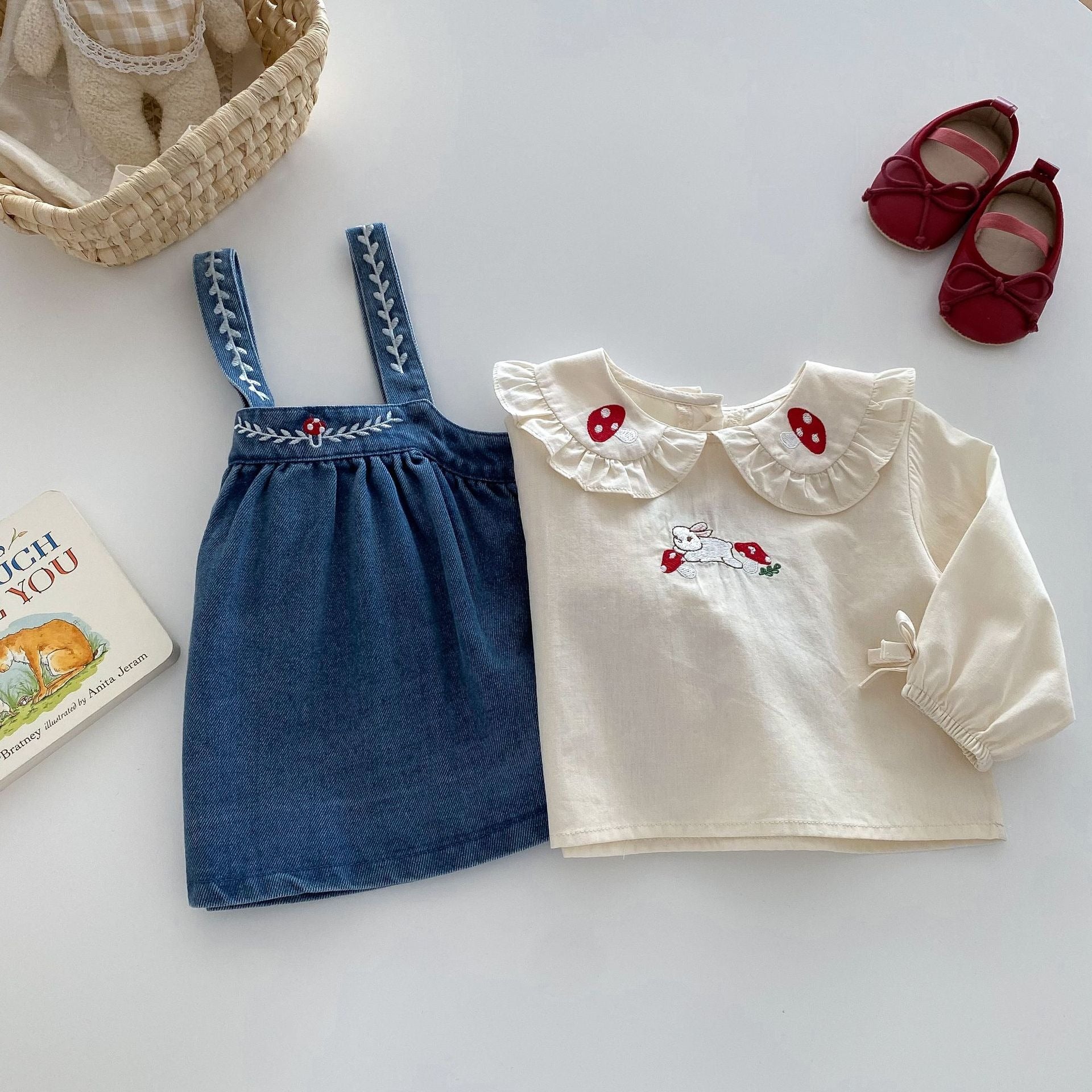 Stylish embroidered top and matching dress for girls – Ju Ju Jam

