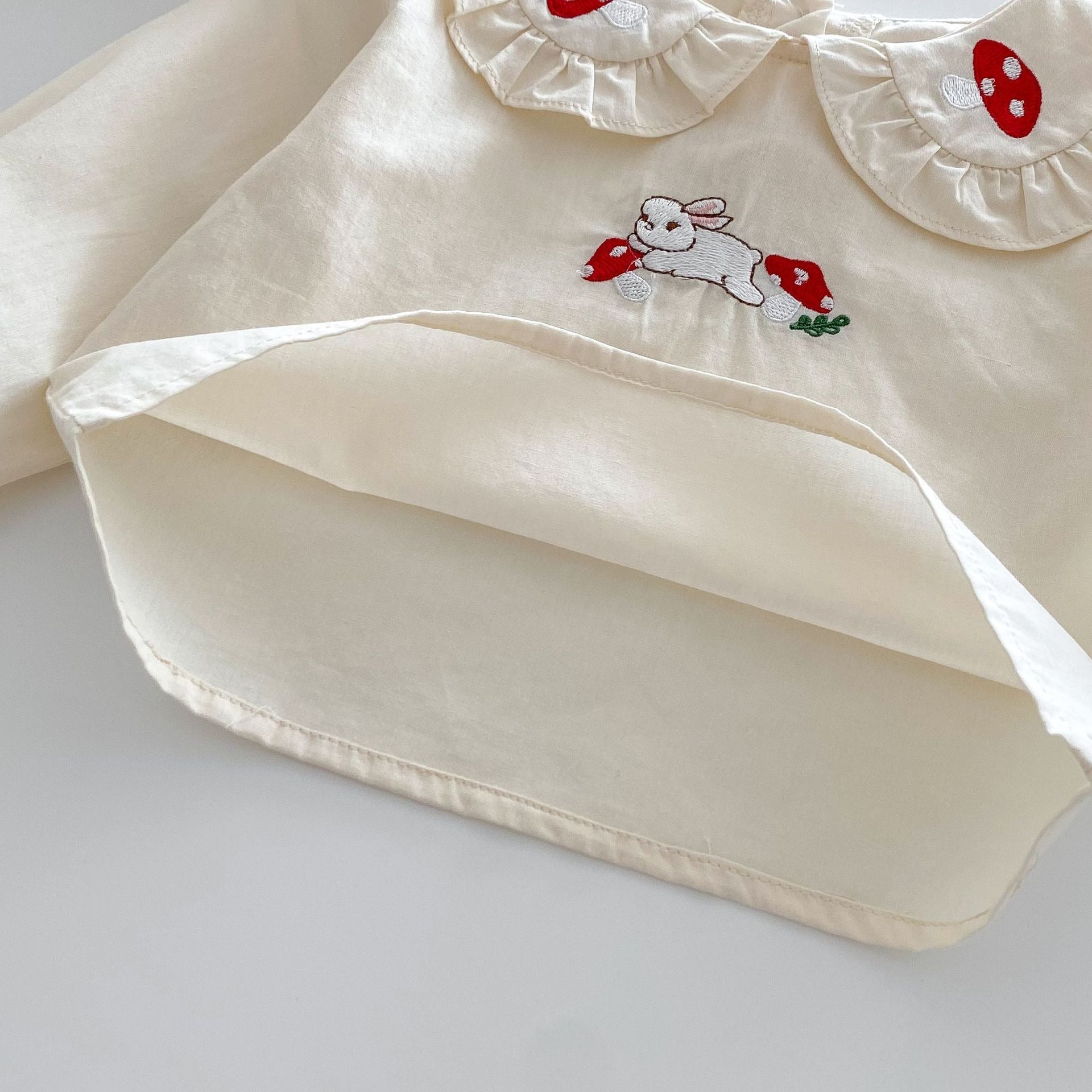 Baby girl outfit with detailed embroidered top and dress – Ju Ju Jam Valentina

