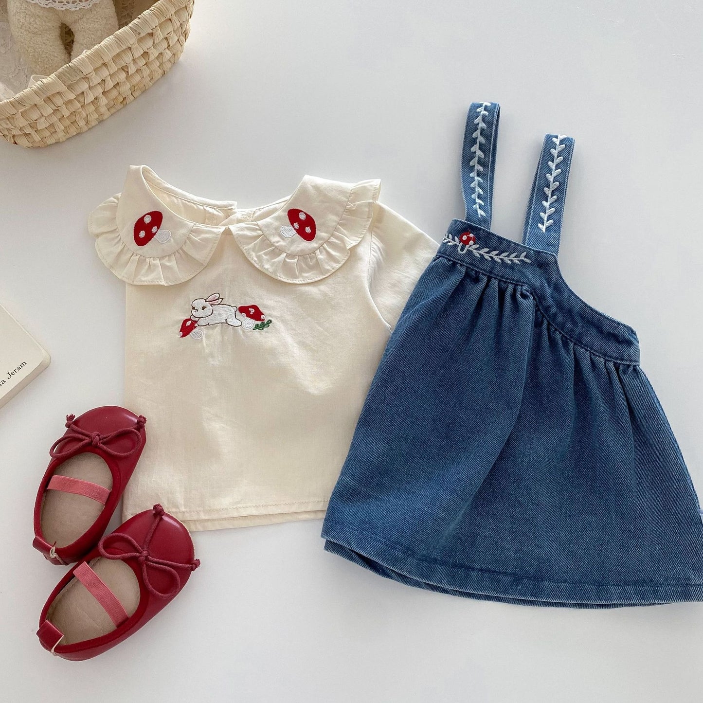 Valentina dress set for girls with soft fabric and floral design – Ju Ju Jam

