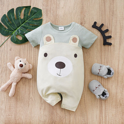 Baby in Warm Day Wonder Baby Romper by Ju Ju Jam – perfect for sunny days

