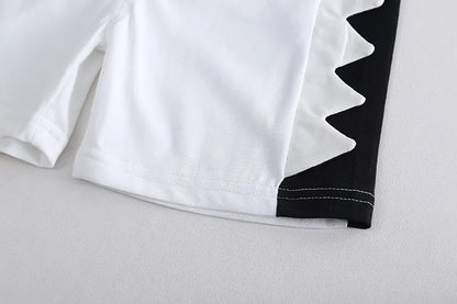 Lightweight Dino-Themed Boys Casual Set in White – Ju Ju Jam Baby Apparel

