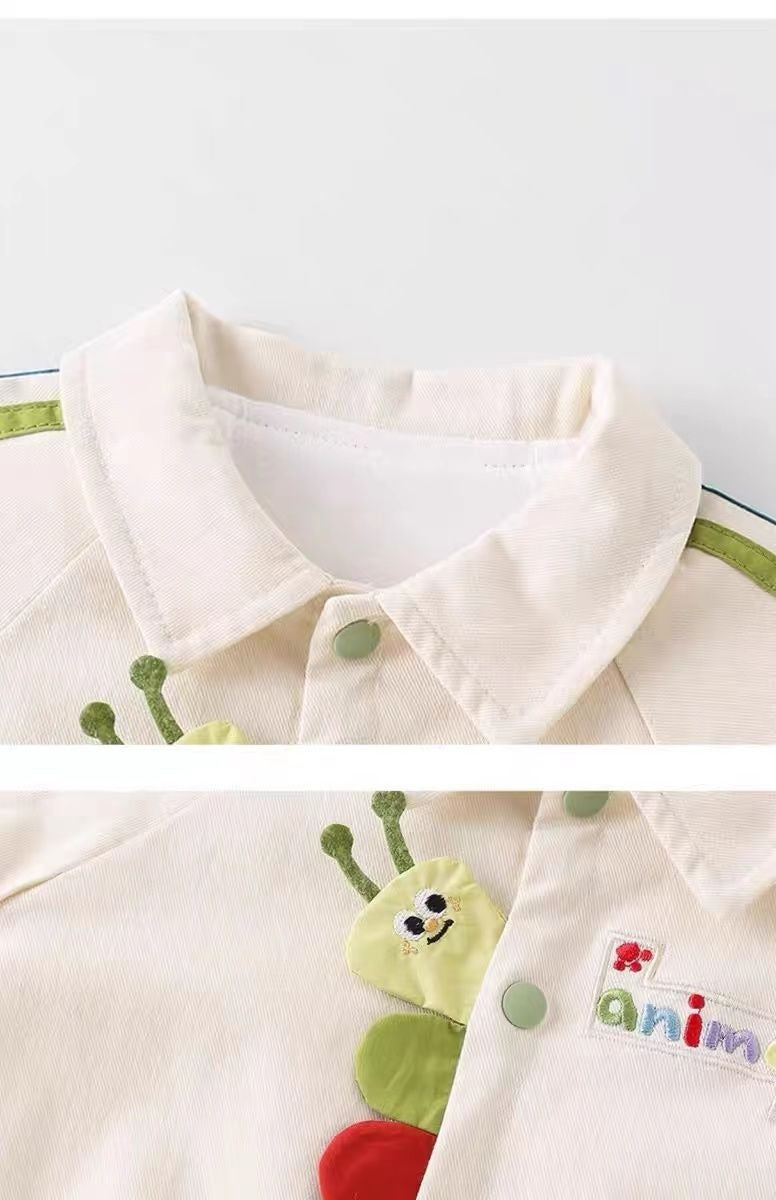 Wonder Baby romper with animal designs – soft cotton baby boy outfit by Ju Ju Jam.

