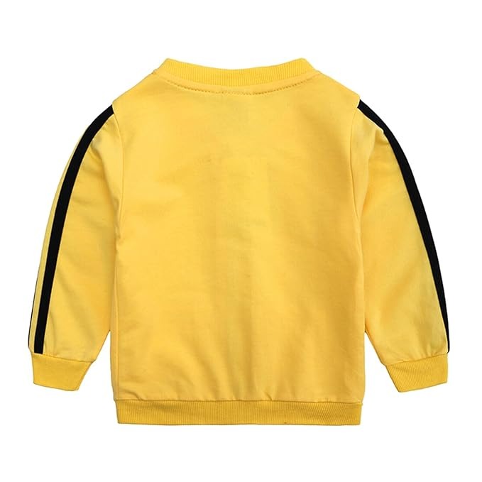 Bold and stylish yellow color-block track set for boys – Ju Ju Jam

