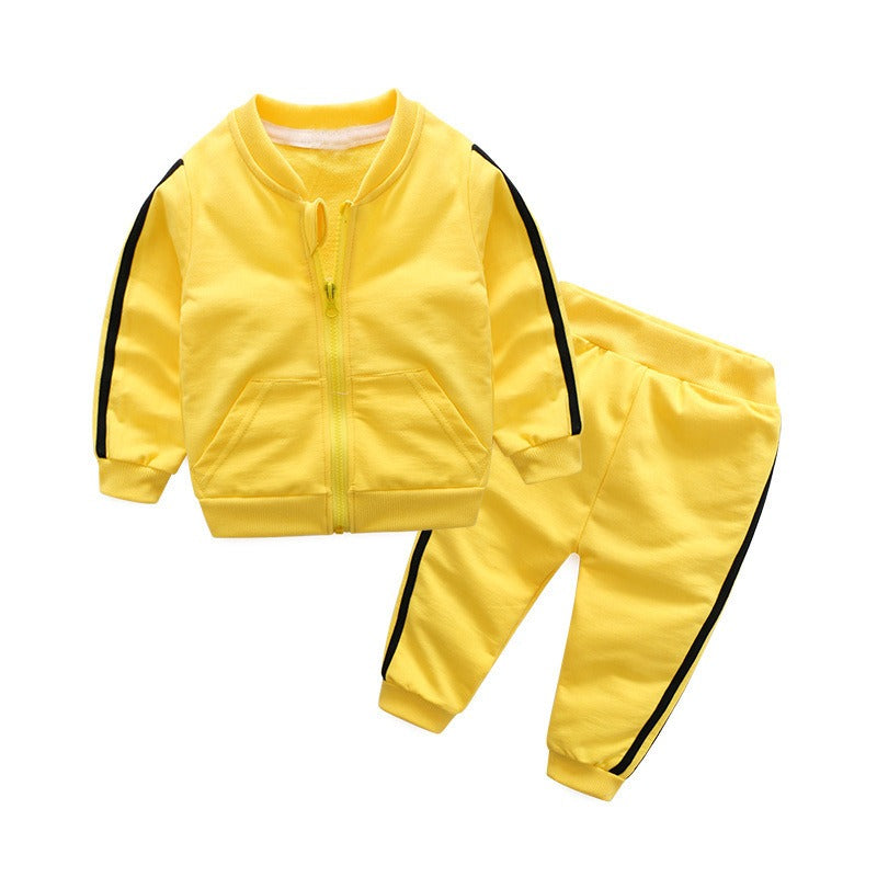 Cool baby boys yellow and black track suit set – Ju Ju Jam

