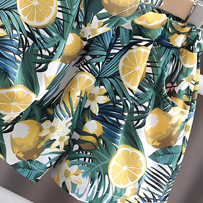 Toddler boys outfit featuring zesty lemon prints – Ju Ju Jam

