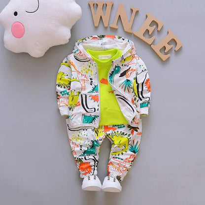 Ju Ju Jam neon printed T-shirt with jacket and pant set for babies and kids