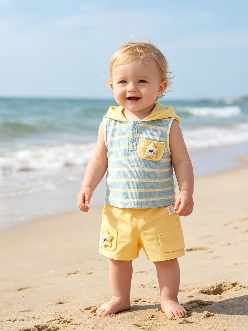 Noah Sunny Days Hooded Boys Two Piece Co-Ord Set