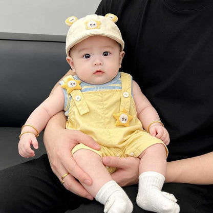 Star Striped Baby Boys Girls Unisex Romper Set