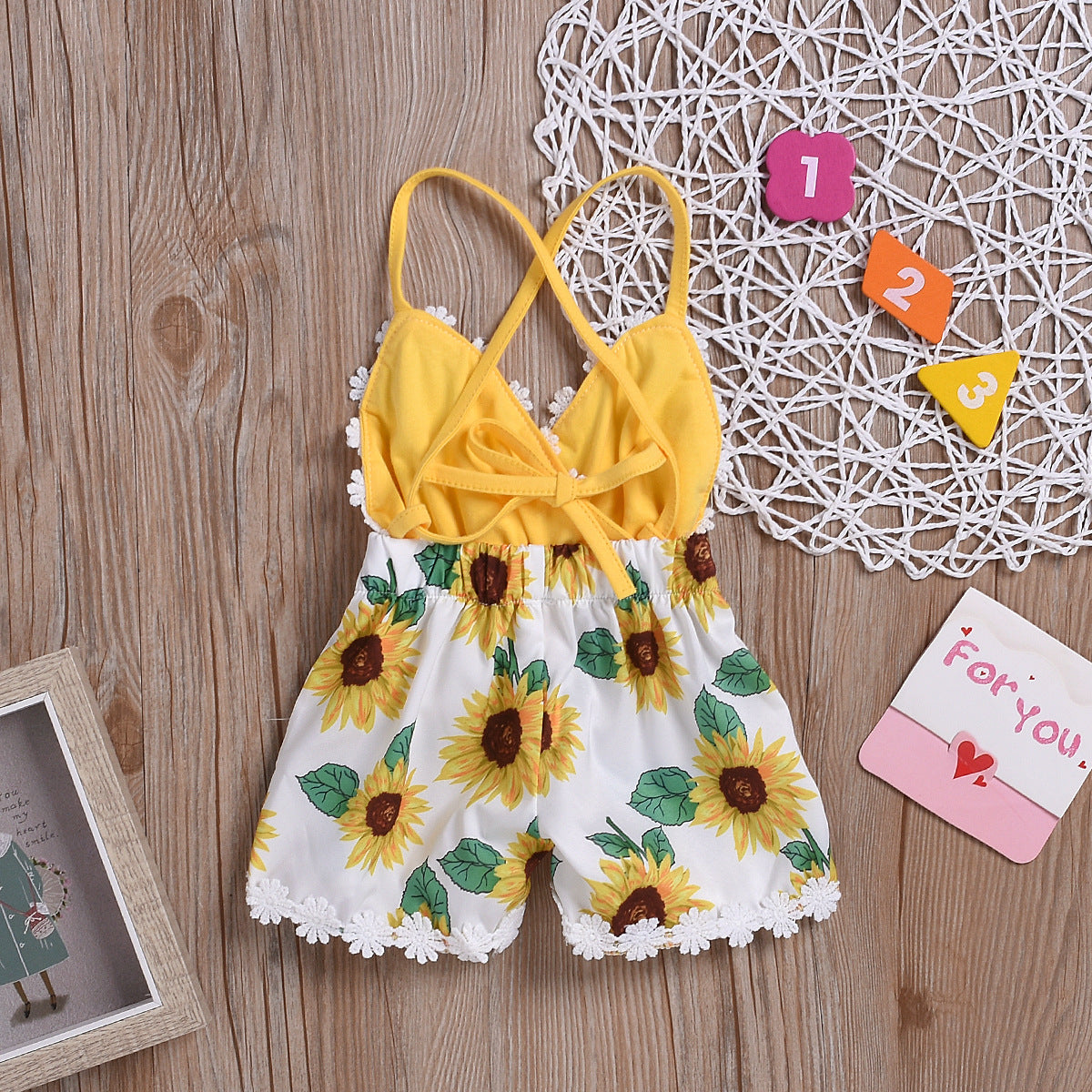 Kids' fashion: Ju Ju Jam's Sunflower Lace Jumpsuit