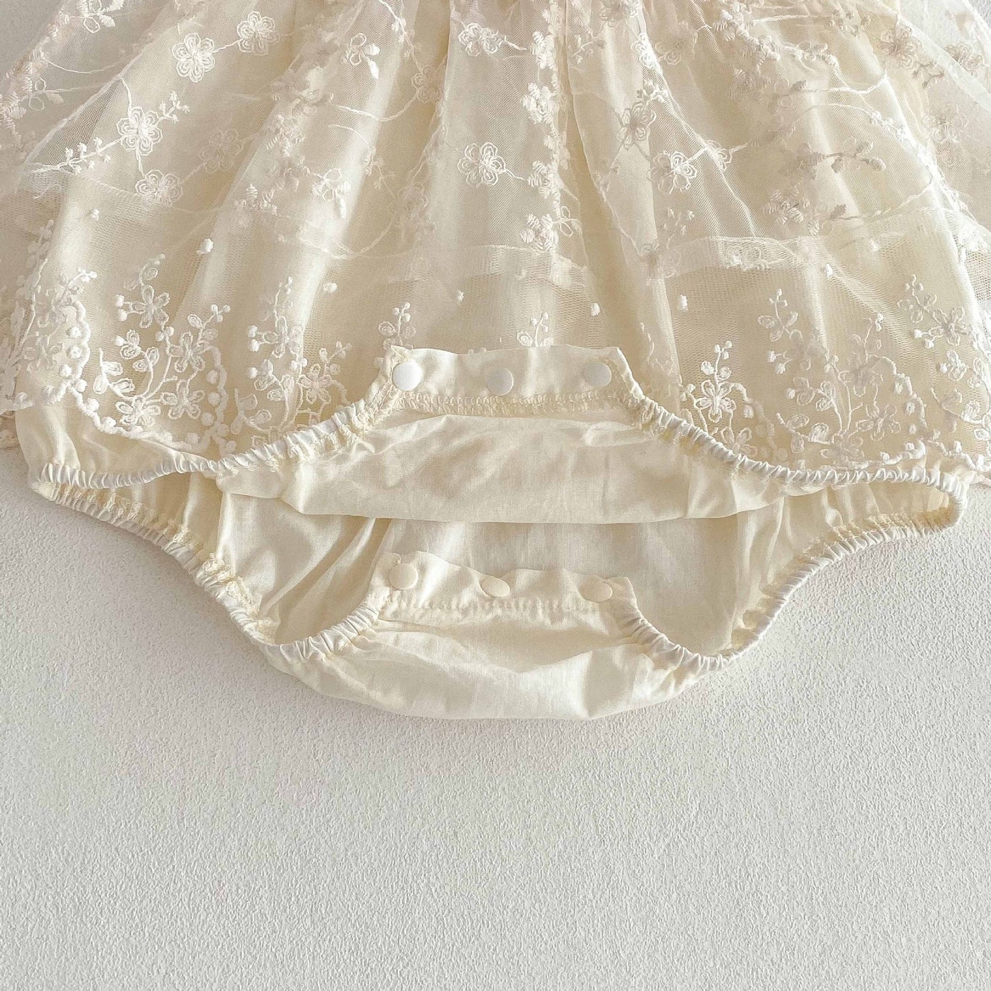 Red Bow Baby Girls Romper Dress