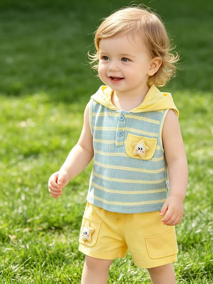 Noah Sunny Days Hooded Boys Two Piece Co-Ord Set