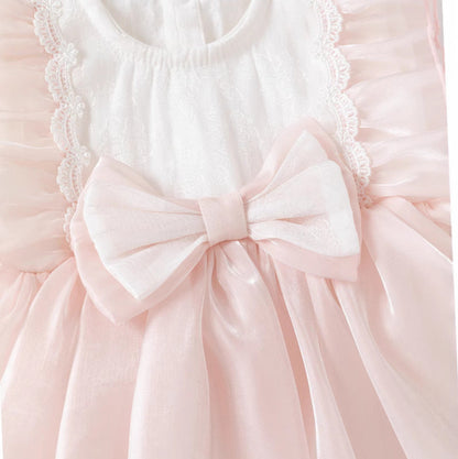 Elegant Bloom Baby Girls Romper Dress Set