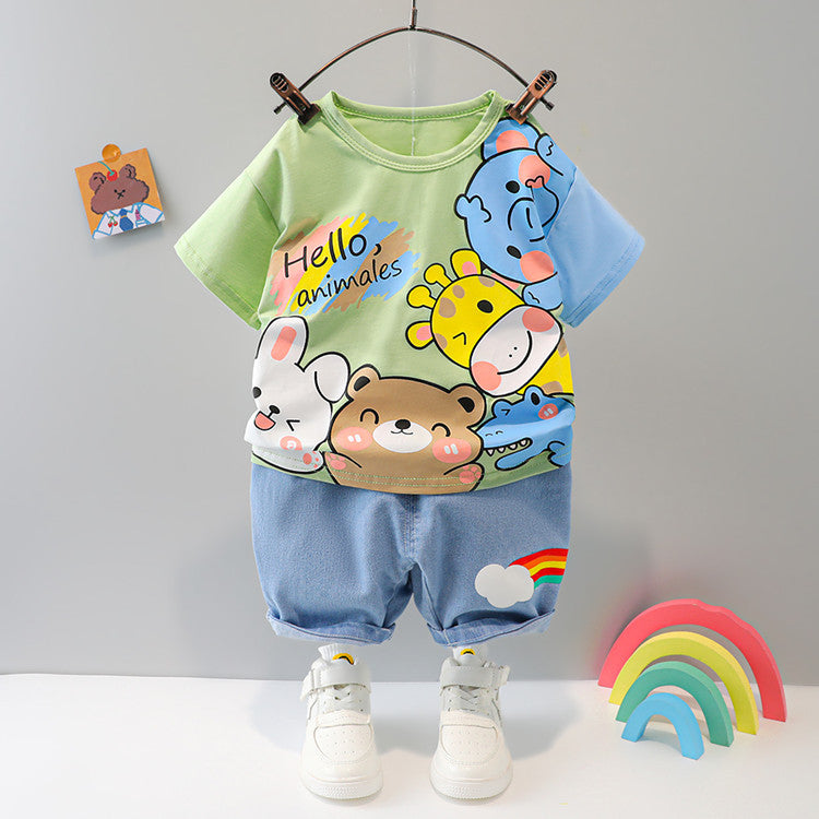 Ju Ju Jam Kids Fashion: Hello Animals Boy Clothing Set