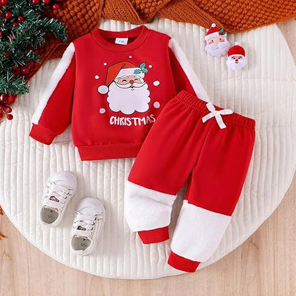 Christmas Santa Baby Boys Co-ords Set from Ju Ju Jam, featuring a festive design perfect for holiday celebrations.