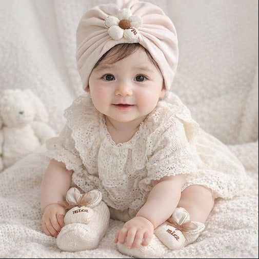 Little Petals Baby Girls Hat And Socks Set
