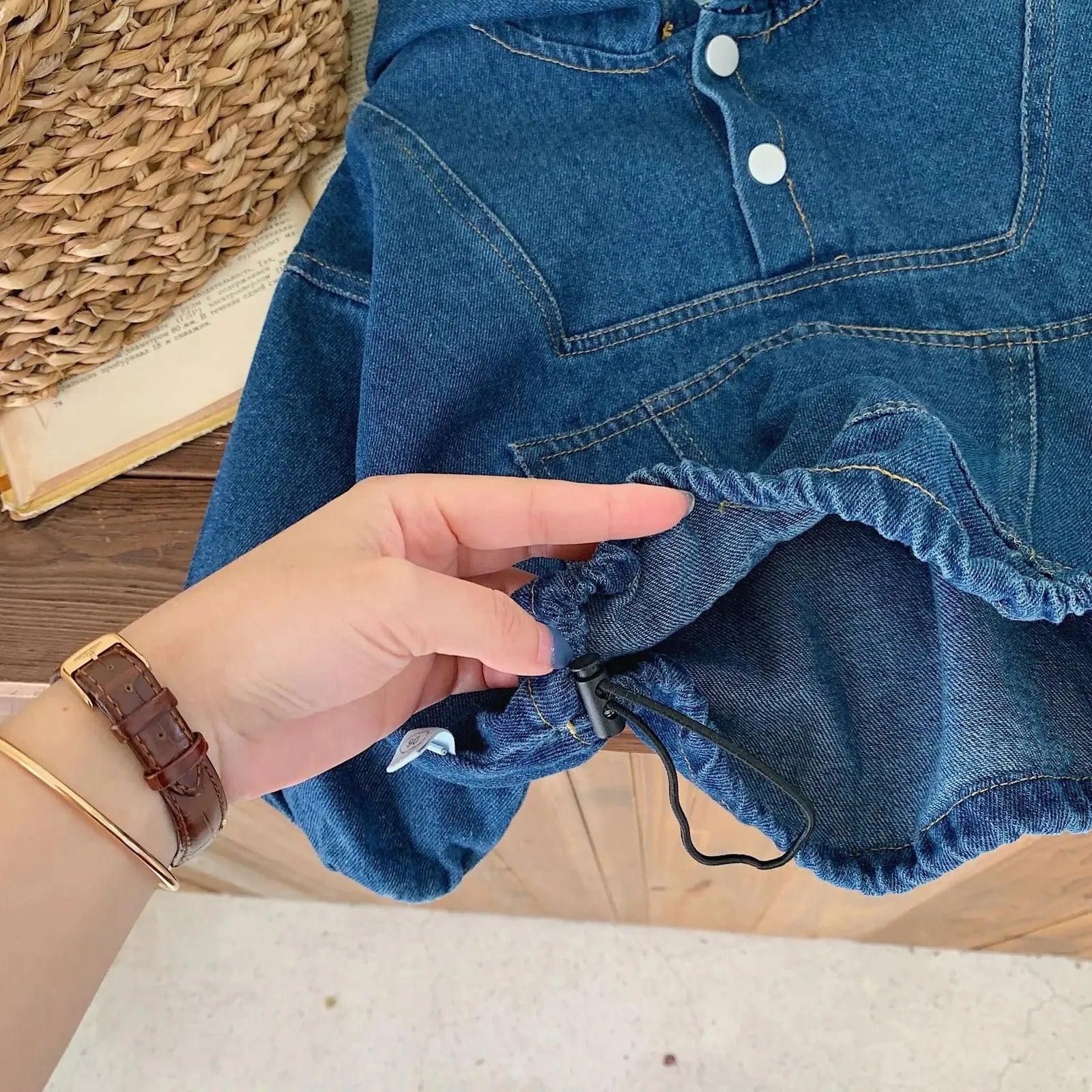 Denim hoodie and pants set for toddlers – Ju Ju Jam baby fashion

