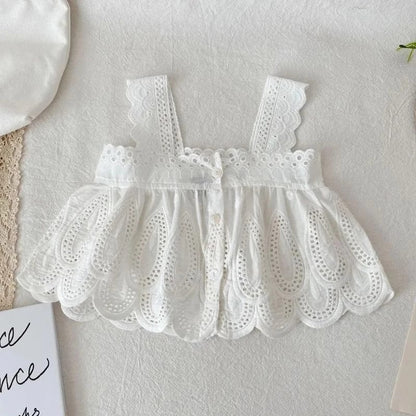 Ivory Love Girls Skorts and Top Set – fashionable and breathable outfit for baby girls by Ju Ju Jam.

