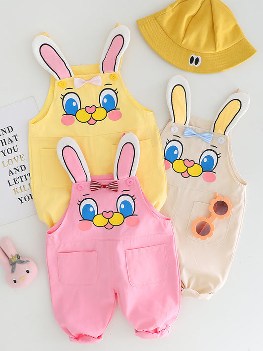 Fun Kids Jumpsuit with Her Bunny Print by Ju Ju Jam