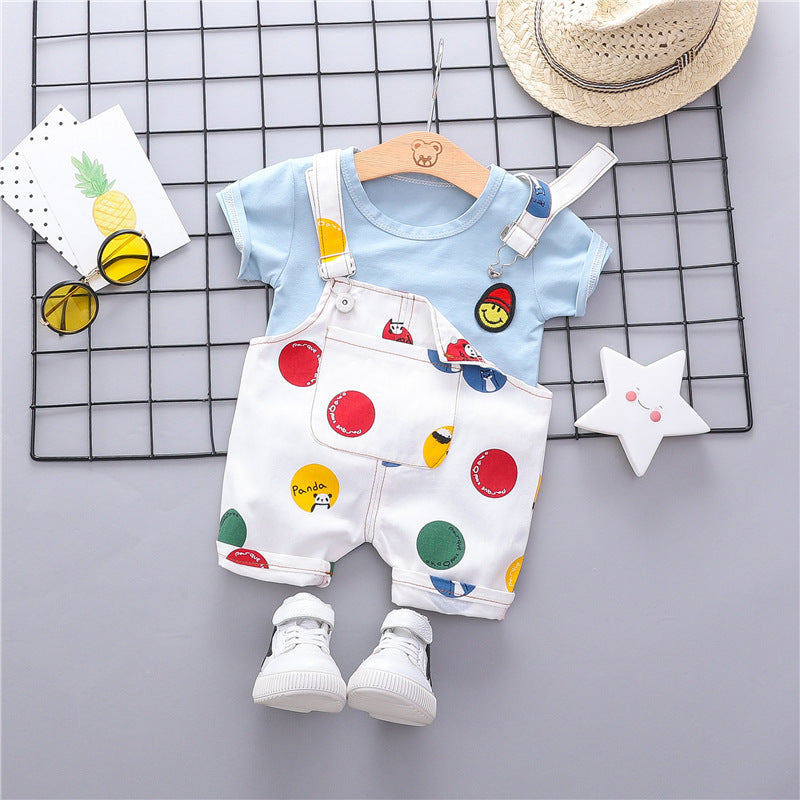 Ju Ju Jam Rainbow Dotted Jumpsuit Set for Babies and Kids